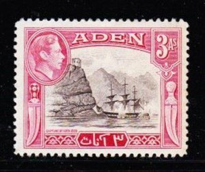 Album Treasures Aden  Scott # 22  3a George V Capture of Aden Mint Hinged