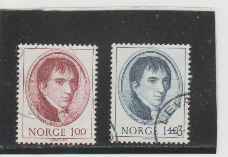 Norway  Scott#  621-622  Used  (!973 Jacob Aall)