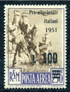 Pro Alluviati Air Mail Lire 100 print of the bottom shifted to the left