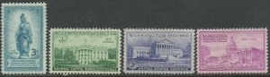 USA # 989-992  Washington DC Sesquicentennial  (4) VLH Unused