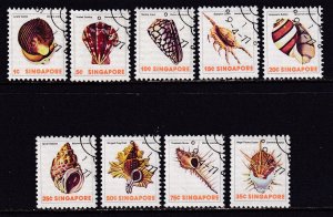 Singapore (1977) #263-71 short set, used