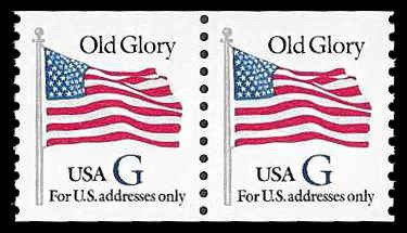 PCBstamps   US #2890 Coil Pair 64c(2x32c)G Blue, MNH, (9)