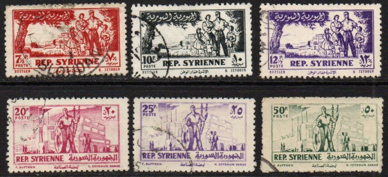 Syria Sc #381-386 Used