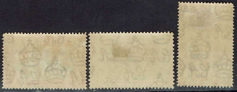 ST LUCIA 1936 KGV PICTORIAL 6D 1/- AND 2/6