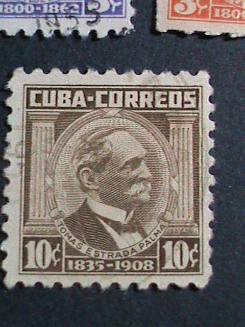 ​CUBA- 1954-SC#519//528- 11 CUBA FAMOUS PERSONS USED STAMPS-SET-VERY FINE