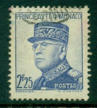 Monaco 1937-43 Prince Louis II 1.75f FU