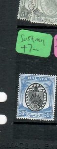 MALAYA NEGRI SEMBILAN  (P2903B)  ARMS  50C    SG 59      MOG 