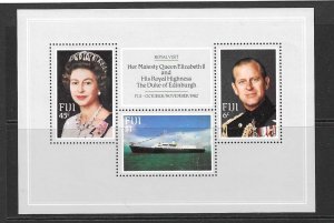 FIJI SGMS646 1982 ROYAL VISIT MNH