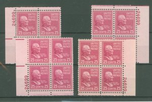 United States #829 Mint (NH) Plate Block