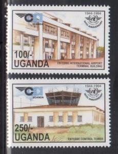Uganda 1274-75 International Airport Mint NH