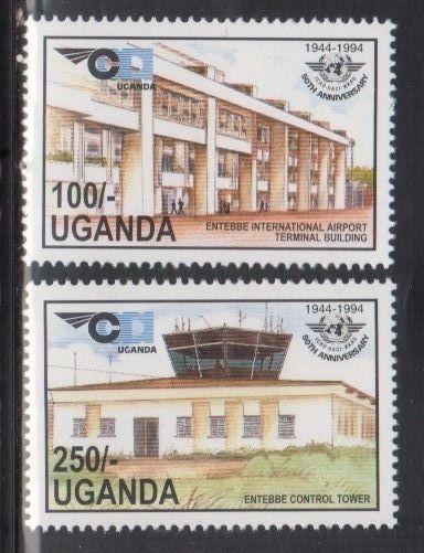 Uganda 1274-75 International Airport Mint NH