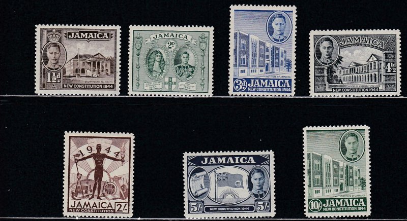 Jamaica # 129-135, Pictorials, Mint NH,1/2 Cat.