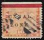 US Canal Zone, Panama  #3.  Overprint Columbia. Map
