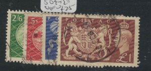 Great Britain 1951 SG 509-12 VFU (7ful)