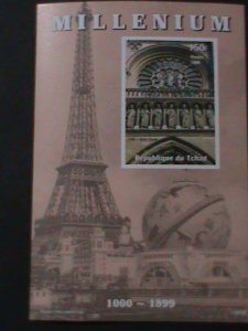 ​CHAD-1999-MILLENIUN-NOTRE DAME CATHEDRAL -RARE IMPERF MNH-S/S-VF-LAST ONE