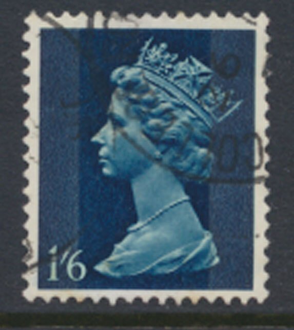 GB -1/- 6d Machin Used 1967 -SG 743  SC MH16 please see details and scans 