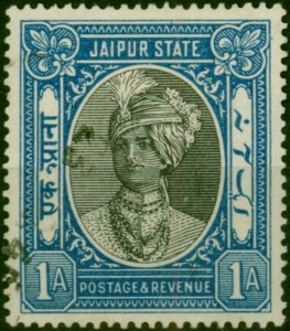 Jaipur 1932 1a Black & Blue SG52 Fine Used