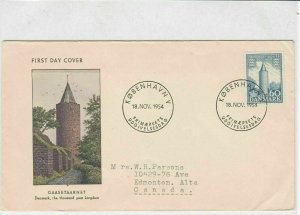 denmark 1954  stamps cover ref 19618