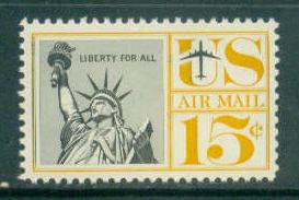 C58 15c Statue of Liberty Average Plus MNH Plt/4 UR 26483 F09594