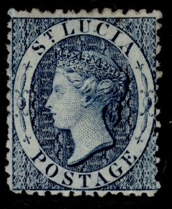 ST. LUCIA QV SG7, 4d indigo, M MINT. Cat £140.