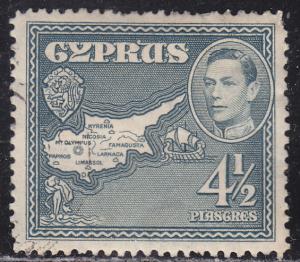 Cyprus 149 Map of Cyprus 1938