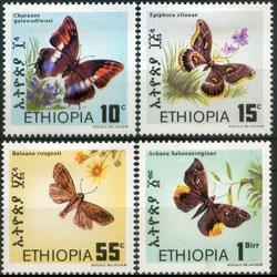 ETHIOPIA 1983 - Scott# 1080-3 Butterflies Set of 4 LH