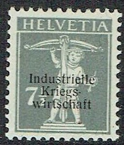 SWITZERLAND Officials: 1918 (July) Industrielle / Kriegs - / wirtschaft  - 37800