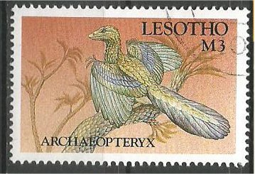 LESOTHO, 1992, used 3m, Dinosaurs, Scott 914