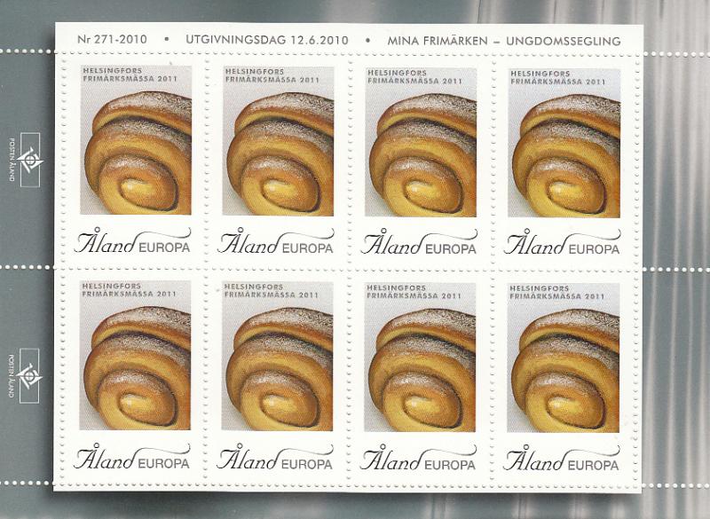 Aland 2011 Complete set of 12 Exhibition Stamps for Stamp Show Cities - sheets