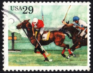 SC#2759 29¢ Sport Horses: Polo Single (1993) Used