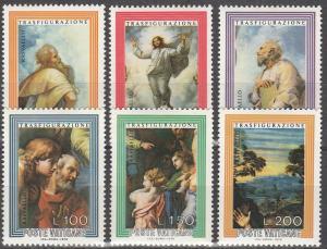 Vatican City #595-600  MNH F-VF  (SU2996)