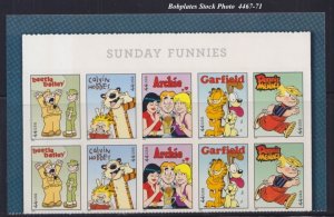 BOBPLATES #4467-71 Newspaper Comics Top Block of 10 MNH
