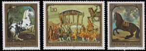 Liechtenstein 1978 Sc 660-62 MH vf Horses