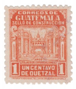 GUATEMALA 1945 POSTAL TAX  STAMP SCOTT # RA22. USED. # 3