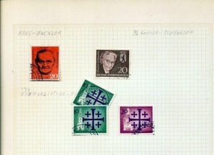 GERMANY Berlin 1952/57 Used on 9 Pages (aprx 70+Items) MZT293 