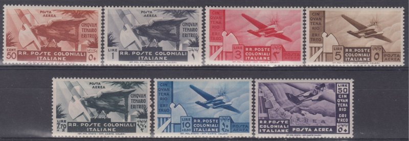 Italy Colonies General - Sassone n. A15-A21 cv 1450$ - MNH** (A16+A18=MH*)