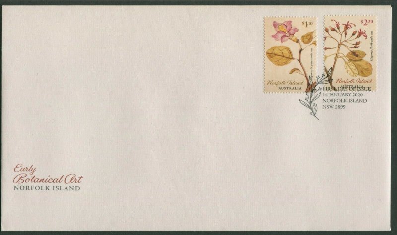 NORFOLK  ISLAND: EARLY BOTANICAL ART 2020 - FDC 