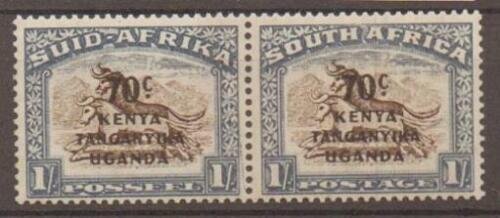 KENYA, UGANDA & TANGANYIKA SG154 1941 70c on 1/= BROWN & CHALKY BLUE MTD MINT 