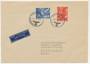 Cover / Postmark Netherlands 1942 Legion stamps - Feldpost - Fieldpost