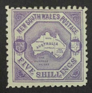 MOMEN: NEW SOUTH WALES SG #263 P10 1890 MINT OG H £275 LOT #63977