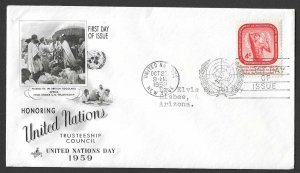 United Nations 73  FDC