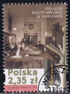 Poland 2015 Sc 4188 Warsaw Post Office Centenary Stamp CTO