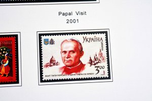 COLOR PRINTED UKRAINE 1992-2010 STAMP ALBUM PAGES (143 illustrated pages)