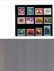 COCOS ISL. Sc 8-19 NH ISSUE W/PRESENTATION BOOKLET OF 1965 - BIRDS - (WG03)