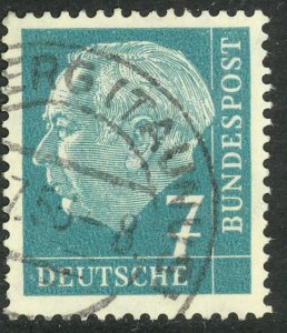 GERMANY 1954-60 7pf President Theodor Heuss Issue Sc 706 VFU