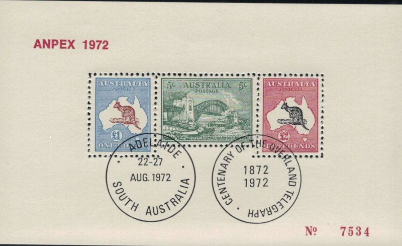 Australia 1972 Anpex Miniature Sheet - Used