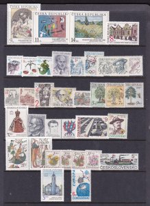 Czechoslovakia a nice MNH lot from 1993