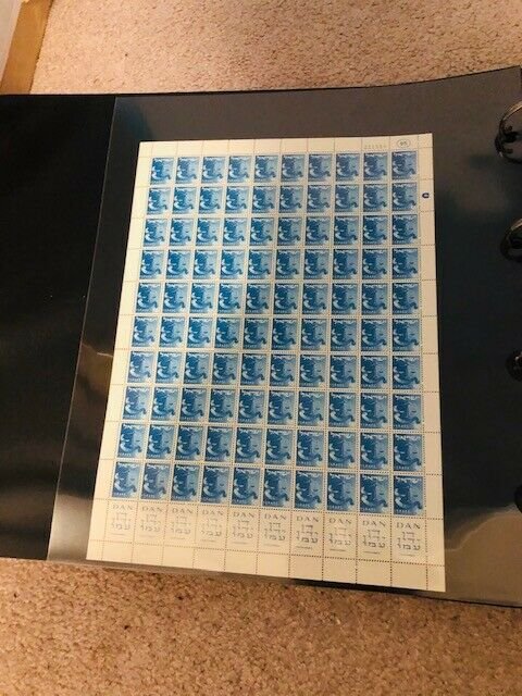 Israel Scott #133-136b Tribes Unwatermarked Complete Post Office Sheets MNH!!