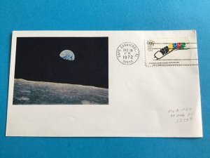 U.S. Cape Canaveral Moon Landing Olympic Winter Games 1972 Stamp Cover R42882