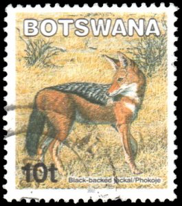 Botswana 742  - Used - 10t Black-backed Jackal (2002)